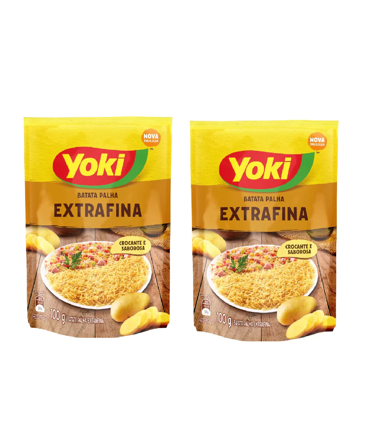 Yoki Extra Thin Straw Potatoes 2 x 100g 200G